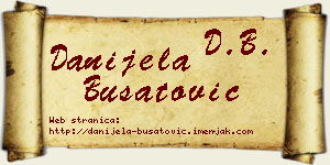 Danijela Bušatović vizit kartica